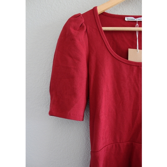 Reformation Elisha Dress in Sangre Red - Picture 3 of 6